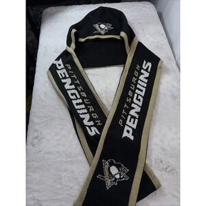 Pittsburgh Penguins NHL LOGO KNIT HOODED SCARF